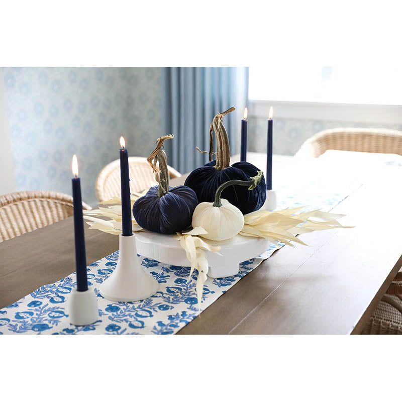 Navy Blue Taper Candles