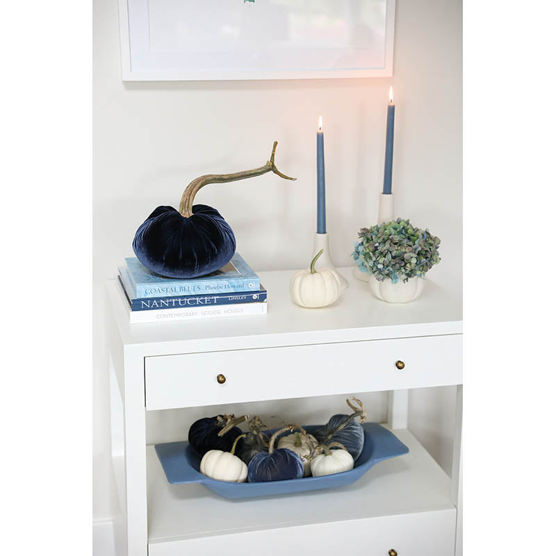 Dusty Blue Taper Candles