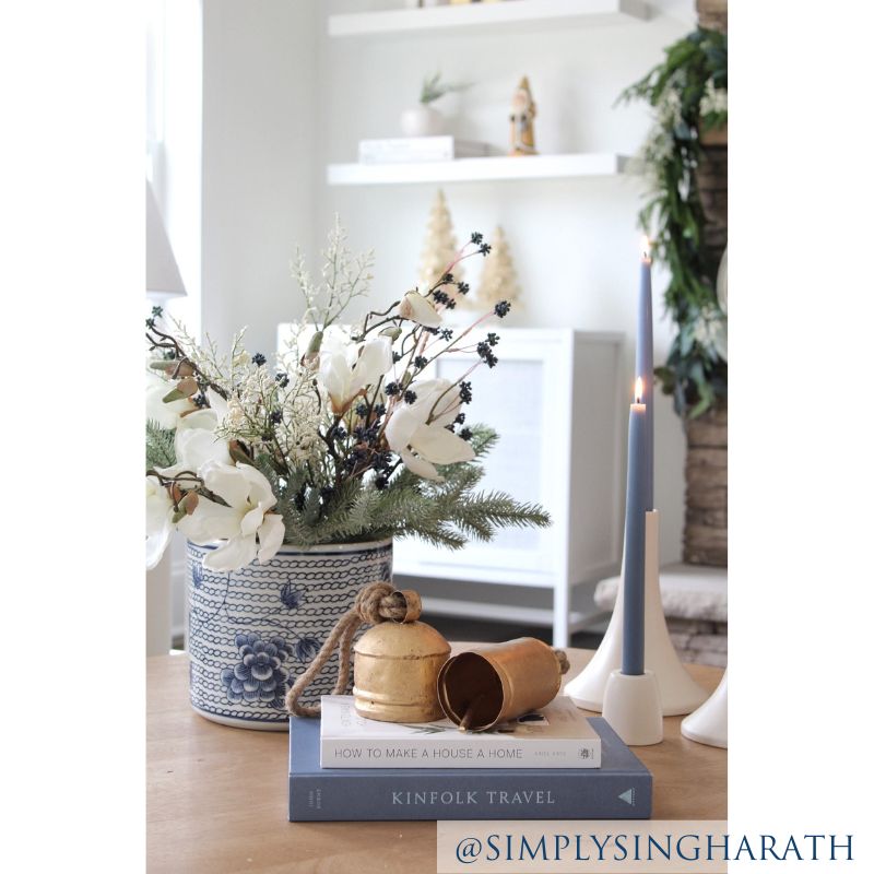 Dusty Blue Taper Candles
