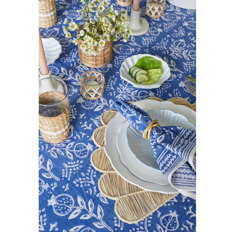 Scallop Melamine Salad Plates - Set of 4