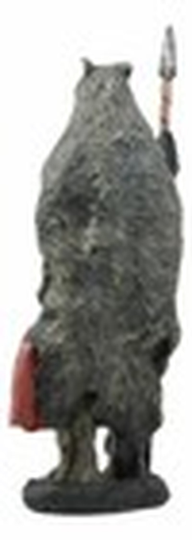 Brave Tribal Indian Native Warrior Hunter with Bear Headdress Winter Coat Statue