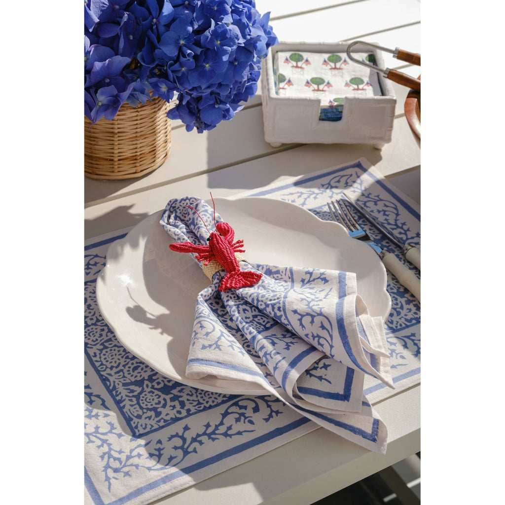 Scallop Melamine Dinner Plates - Set of 4
