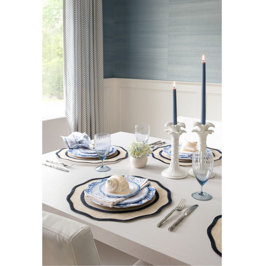 Dusty Blue Taper Candles
