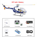 FLYWING BO105 RC Helicopter ACE Flight Controller 470 Class 6CH Scale Helicopter BO105 Plane 4 Blades Rotor Head One-Key Return