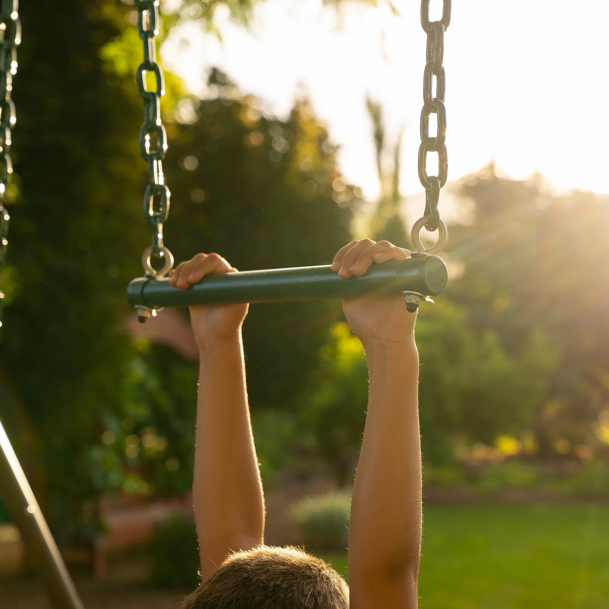 Kid'S Outdoor Climb & Slide Swing Set with Belt Swings and Trapeze Bar (91142)