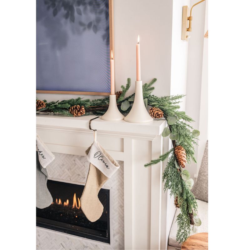 Shell Pink Taper Candles