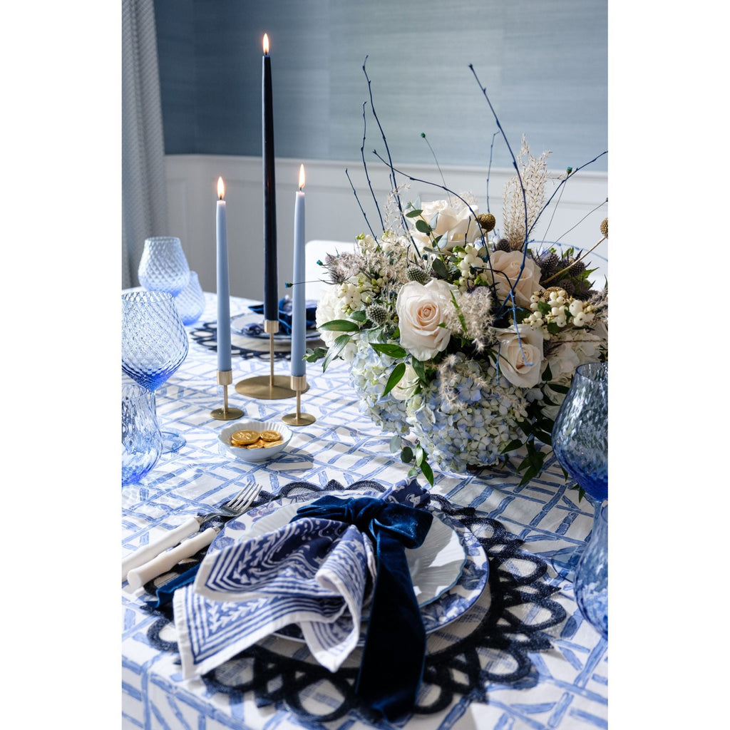 Dusty Blue Taper Candles