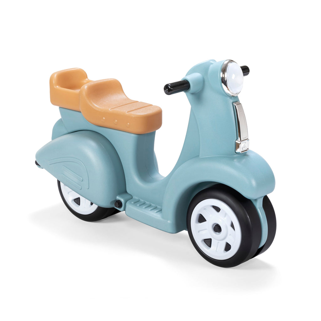 Ride along Aqua Scooter Plastic Toddler Foot-To-Floor Riding Toy for Ages 18M-4Y