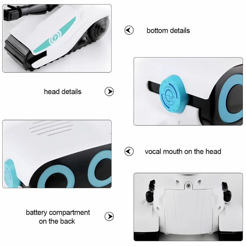 Emo Smart Interactive Robot Toy for Kids - Voice/Touch Control Dancing Singing Talking STEM Educational Gift for Ages 6-12