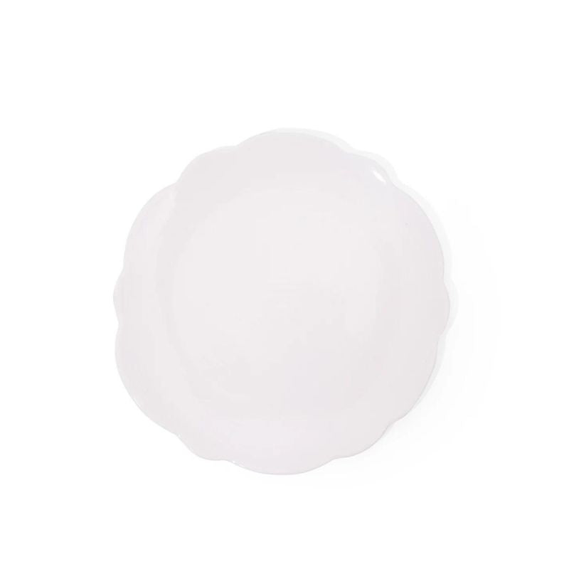 Scallop Melamine Salad Plates - Set of 4