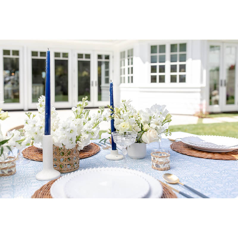 Navy Blue Taper Candles