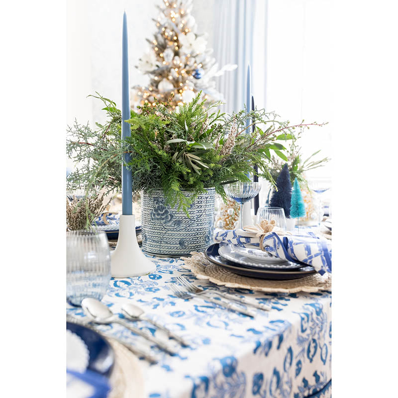 Dusty Blue Taper Candles