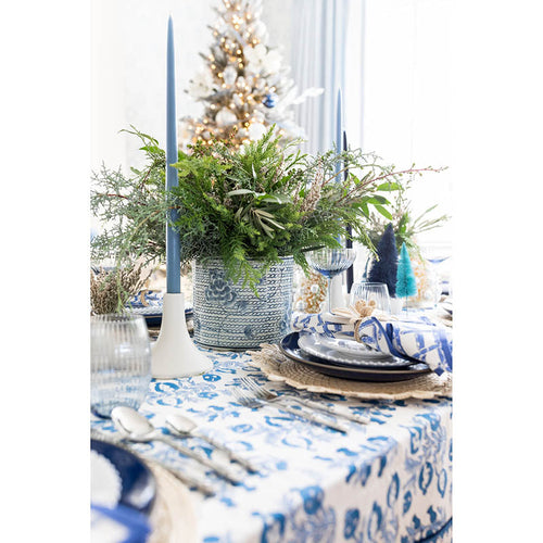Dusty Blue Taper Candles