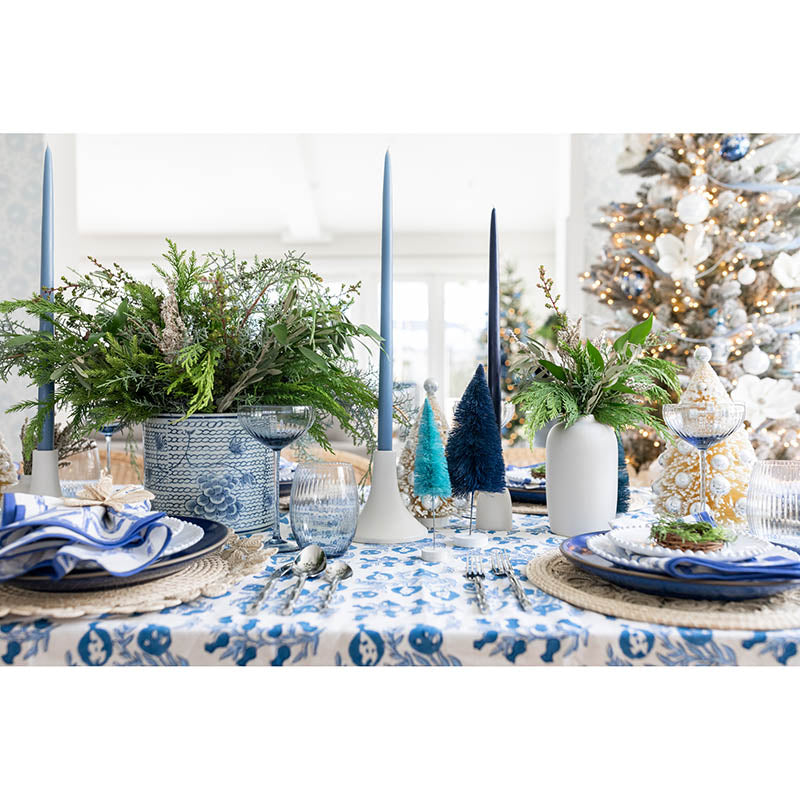 Navy Blue Taper Candles