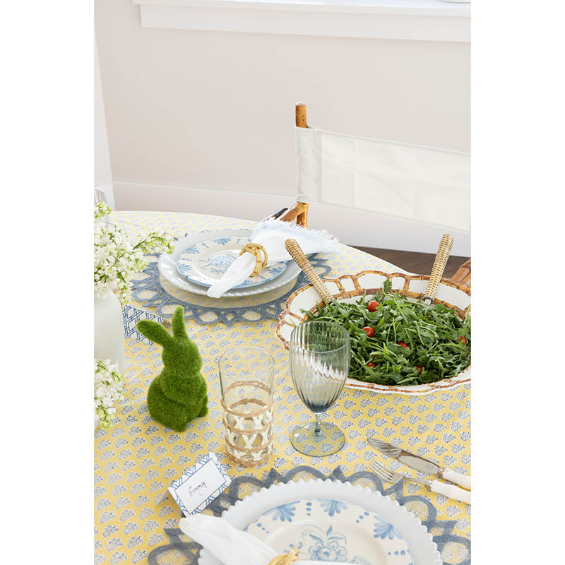 Bamboo Melamine Shallow Bowl