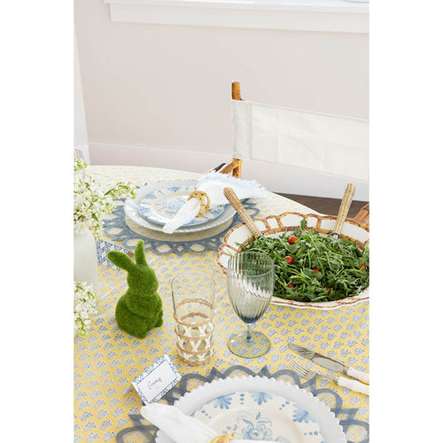 Bamboo Melamine Shallow Bowl