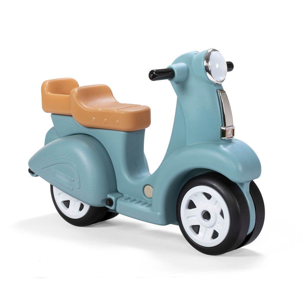 Ride along Aqua Scooter Plastic Toddler Foot-To-Floor Riding Toy for Ages 18M-4Y