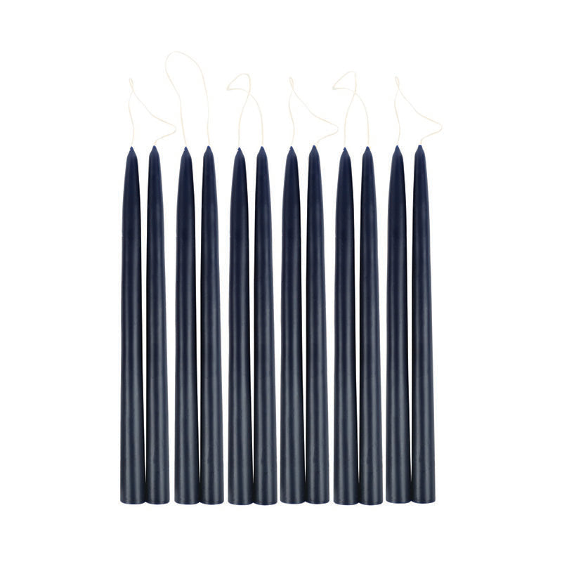 Navy Blue Taper Candles